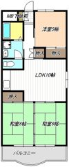 明正雅ハイツの間取り画像