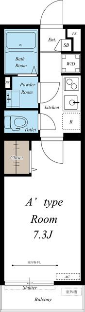 リブリ・ルームス幕張の間取り画像
