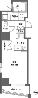 カスタリア森下IIの間取り画像