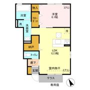 メゾン ゼフィールの間取り画像