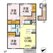 プランドール イサコの間取り画像