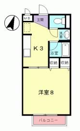 グランメールドルフBの間取り画像