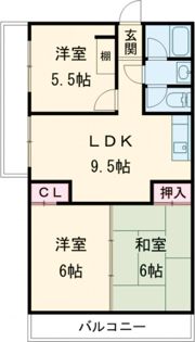 ニューハイツ新在家の間取り画像