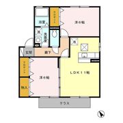 グランドール B棟の間取り画像