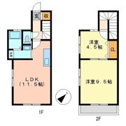 八朔ハウス Aの間取り画像