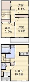 別所町戸建て Aの間取り画像