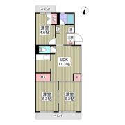 大津ヶ丘ハイツの間取り画像