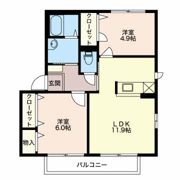 プロヴァンス Eの間取り画像