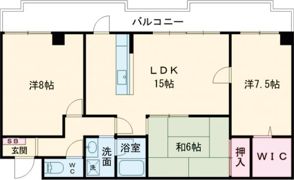 アメニティ双ヶ丘の間取り画像