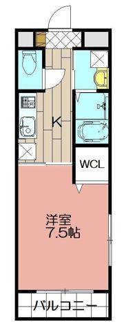salice柳町(サリチェ）の間取り画像