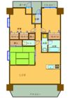 サンマンションアトレ三日市の間取り画像