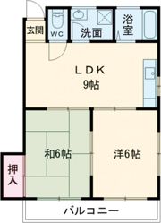 レッドハウス福益 Aの間取り画像