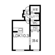 フルールポミエB棟の間取り画像