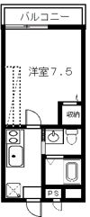 フラッティ堀川高辻の間取り画像