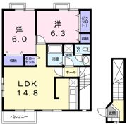 オーブリー吉田 A棟の間取り画像