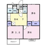 プレミ－ル加茂Aの間取り画像