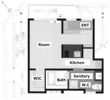 OWN APARTMENT 一之江の間取り画像