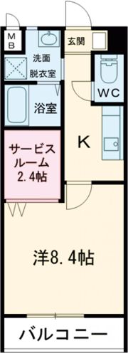 コンフォート西之島の間取り画像