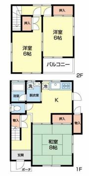 メゾンホーク末永Aの間取り画像