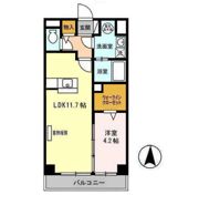 プリムローズヒル 弐番館の間取り画像