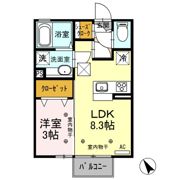 リッチ フェルト Aの間取り画像