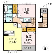 La・Maison A棟の間取り画像