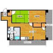エステート上津Aの間取り画像