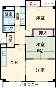 ハイツ高丸の間取り画像