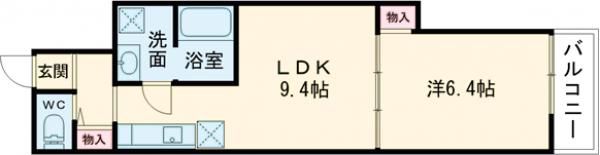 クレアール芝辻町の間取り画像