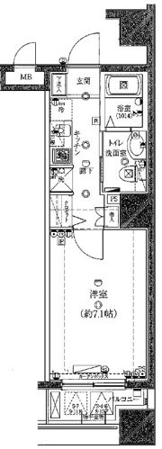 Rising Place 桜木町二番館の間取り画像