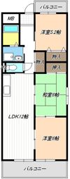 陽明ハイツの間取り画像