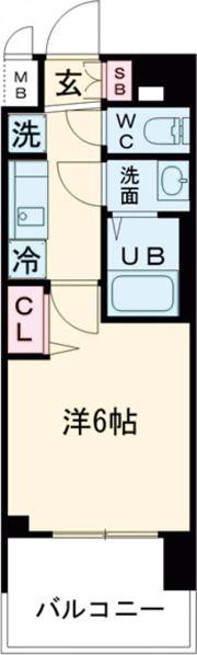 プレサンス神戸長田マリエントの間取り画像