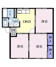 アブニール吉富 Cの間取り画像