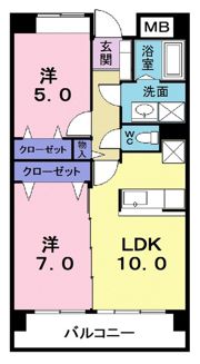 エレガント コンドミニアムの間取り画像