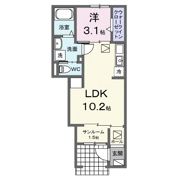 サンフラワー太田駅サイドDの間取り画像