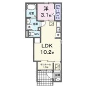 サンフラワー太田駅サイドEの間取り画像