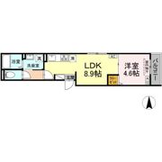 グラナーデ扇Ⅰ Cの間取り画像