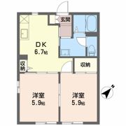 ディアス北村 Dの間取り画像