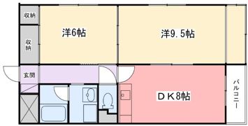 広畑中村コーポの間取り画像