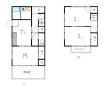 一宮東町矢野貸家 1の間取り画像