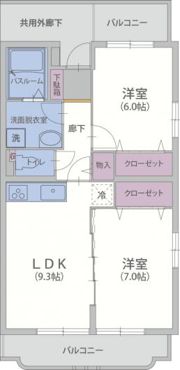 ヴィクトリーⅠの間取り画像