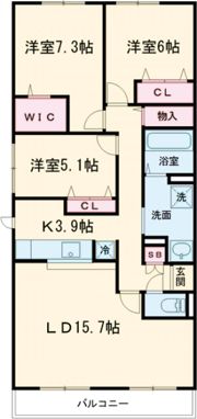 WELL BRIGHT東雲 RESIDENCEの間取り画像