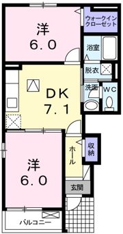 メゾンド・ソレイユ Ⅰの間取り画像