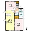 ハイネス自由ヶ丘 Bの間取り画像