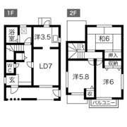 パセオ大住の間取り画像