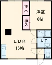 コーポ衣笠No．5の間取り画像