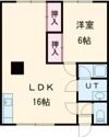 コーポ衣笠No．5の間取り画像