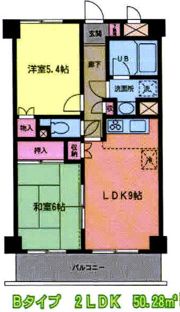 フレール仙台泉中央の間取り画像