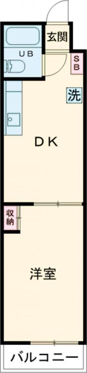 エルベール新町Ⅱ号館の間取り画像