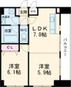 ロイヤルヒル神戸三ノ宮Ⅱの間取り画像